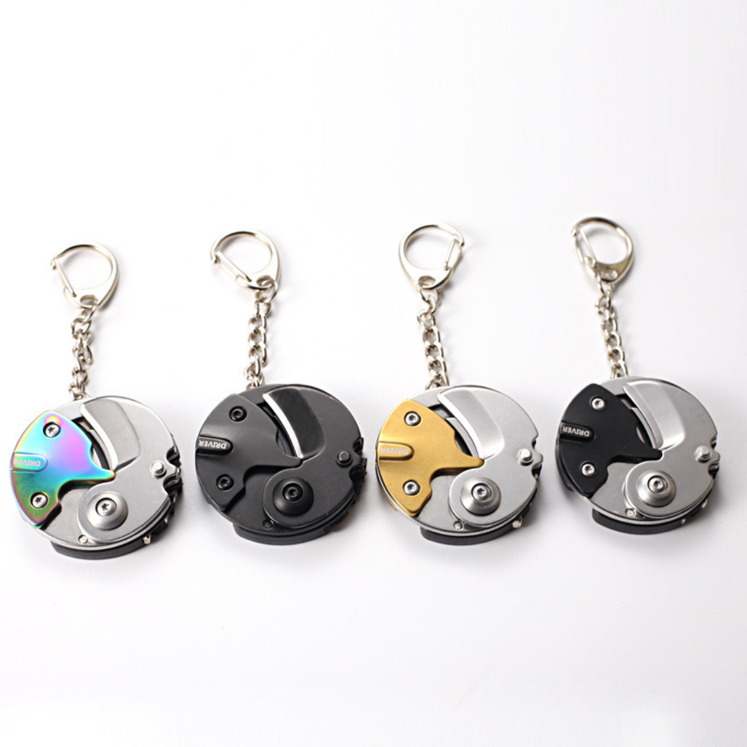 multi-color screwdriver sets with keychain